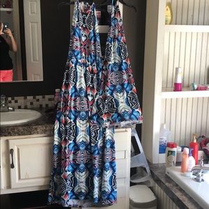 Mom and daughter matching sun/beach dresses